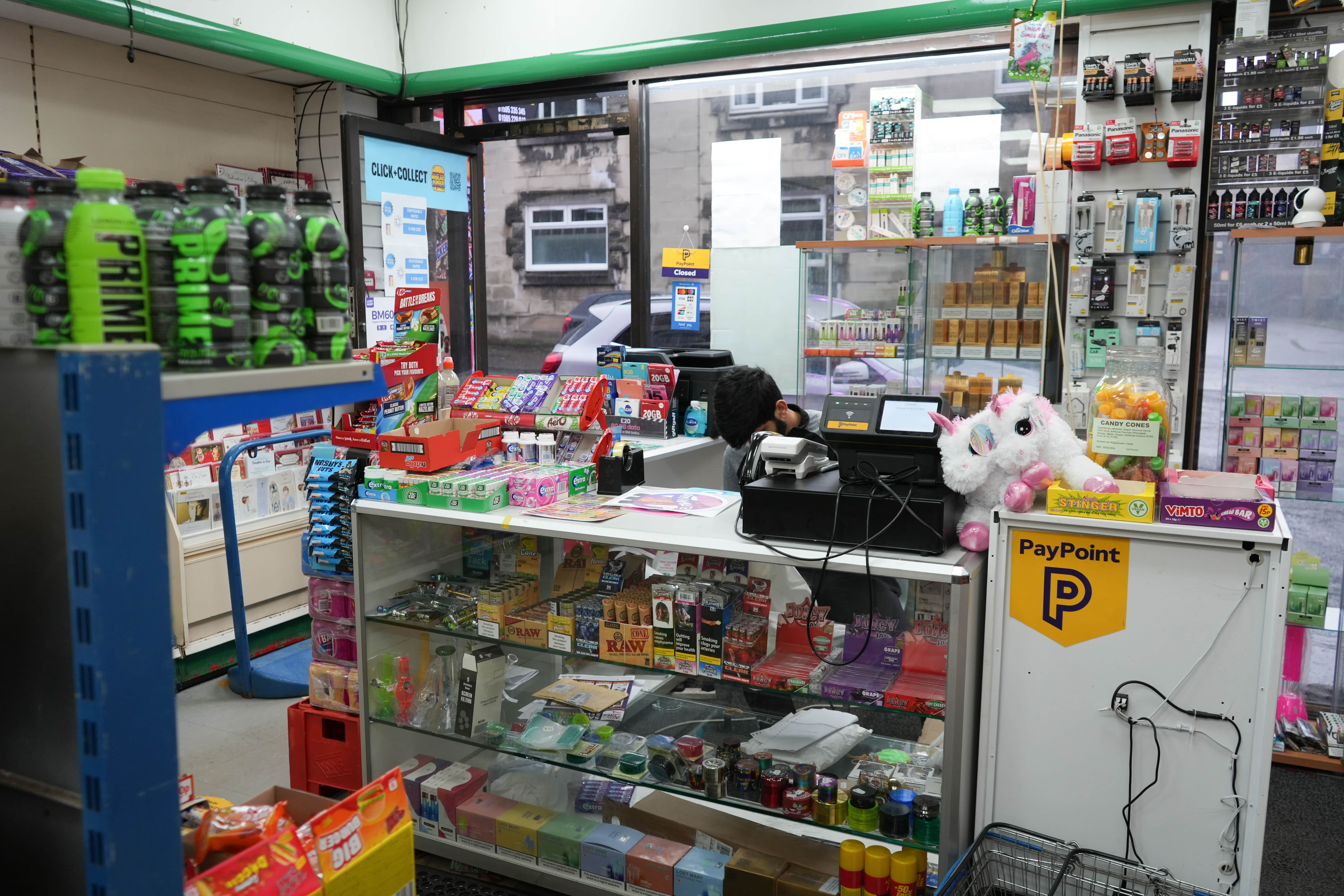 a large grocery store at Paprikas Nicos in Johnstone